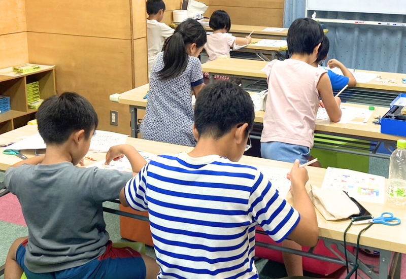 京大東田式パズル夏期講習の様子